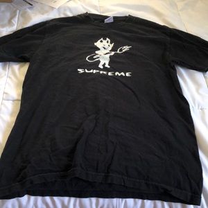 Supreme black devil tee